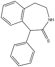 1-phenyl-1,3,4,5-tetrahydro-2H-3-benzazepine-2-thione Struktur