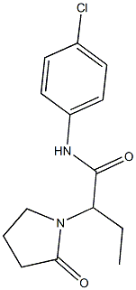 N-(4-chlorophenyl)-2-(2-oxo-1-pyrrolidinyl)butanamide,132382-17-3,结构式