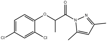 1-[2-(2,4-dichlorophenoxy)propanoyl]-3,5-dimethyl-1H-pyrazole|