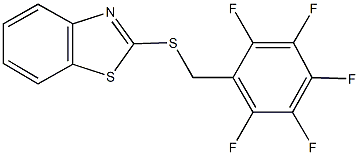 2-[(2,3,4,5,6-pentafluorobenzyl)sulfanyl]-1,3-benzothiazole Structure