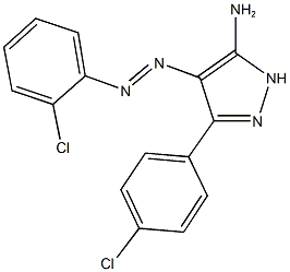 3-(4-chlorophenyl)-4-[(2-chlorophenyl)diazenyl]-1H-pyrazol-5-ylamine,1325808-79-4,结构式