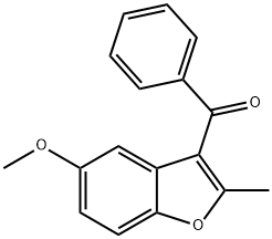 (5-methoxy-2-methyl-1-benzofuran-3-yl)(phenyl)methanone Structure