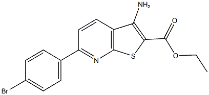 ethyl 3-amino-6-(4-bromophenyl)thieno[2,3-b]pyridine-2-carboxylate Structure