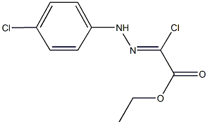 ethyl chloro[(4-chlorophenyl)hydrazono]acetate Structure