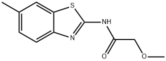 2-methoxy-N-(6-methyl-1,3-benzothiazol-2-yl)acetamide,133068-39-0,结构式