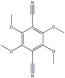 2,3,5,6-tetramethoxyterephthalonitrile 结构式