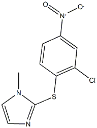 2-({2-chloro-4-nitrophenyl}sulfanyl)-1-methyl-1H-imidazole Structure