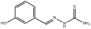 3-hydroxybenzaldehyde thiosemicarbazone 化学構造式
