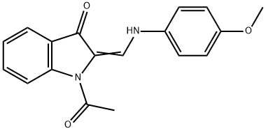 133593-46-1 1-acetyl-2-[(4-methoxyanilino)methylene]-1,2-dihydro-3H-indol-3-one