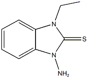 1-amino-3-ethyl-1,3-dihydro-2H-benzimidazole-2-thione Structure