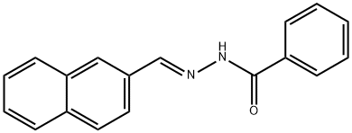 N'-(2-naphthylmethylene)benzohydrazide Structure