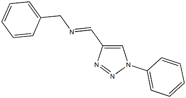 phenyl-N-[(1-phenyl-1H-1,2,3-triazol-4-yl)methylene]methanamine Structure