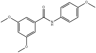 3,5-dimethoxy-N-(4-methoxyphenyl)benzamide Structure
