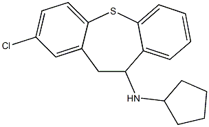 N-(2-chloro-10,11-dihydrodibenzo[b,f]thiepin-10-yl)-N-cyclopentylamine Structure