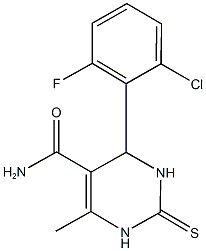 134074-34-3 4-(2-chloro-6-fluorophenyl)-6-methyl-2-thioxo-1,2,3,4-tetrahydro-5-pyrimidinecarboxamide