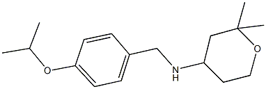 N-(2,2-dimethyltetrahydro-2H-pyran-4-yl)-N-(4-isopropoxybenzyl)amine Struktur
