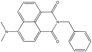 2-benzyl-6-(dimethylamino)-1H-benzo[de]isoquinoline-1,3(2H)-dione Struktur