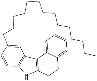 10-tetradecyl-6,7-dihydro-5H-benzo[c]carbazole,134370-07-3,结构式