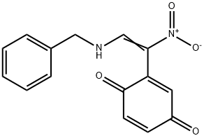 2-{2-(benzylamino)-1-nitrovinyl}benzo-1,4-quinone Structure