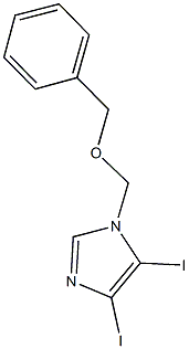 1-[(benzyloxy)methyl]-4,5-diiodo-1H-imidazole 结构式