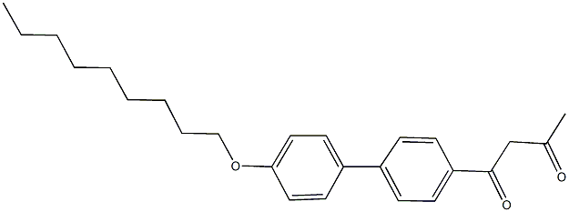 1-[4'-(nonyloxy)[1,1'-biphenyl]-4-yl]-1,3-butanedione Struktur