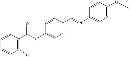 4-{[(4-methoxyphenyl)imino]methyl}phenyl 2-chlorobenzoate 结构式