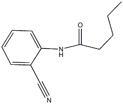 N-(2-cyanophenyl)pentanamide Struktur