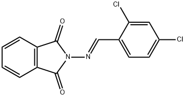 2-[(2,4-dichlorobenzylidene)amino]-1H-isoindole-1,3(2H)-dione 化学構造式