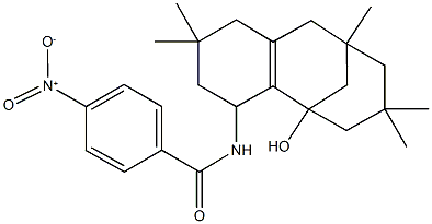 134673-10-2 4-nitro-N-[1-hydroxy-5,5,9,11,11-pentamethyltricyclo[7.3.1.0~2,7~]tridec-2(7)-en-3-yl]benzamide