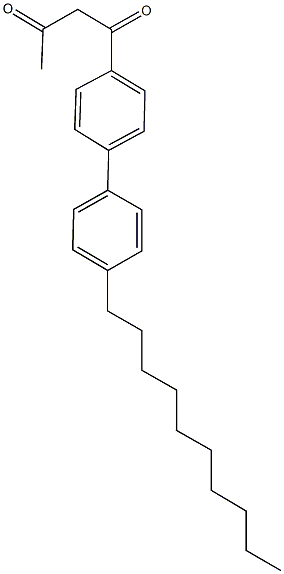 1-(4'-decyl[1,1'-biphenyl]-4-yl)-1,3-butanedione Structure