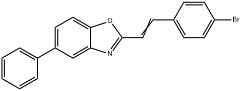 2-[2-(4-bromophenyl)vinyl]-5-phenyl-1,3-benzoxazole Structure