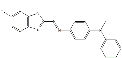 N-{4-[(6-methoxy-1,3-benzothiazol-2-yl)diazenyl]phenyl}-N-methyl-N-phenylamine Structure