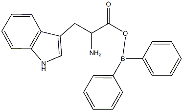 2-[(diphenylboryl)oxy]-1-(1H-indol-3-ylmethyl)-2-oxoethylamine,13488-31-8,结构式