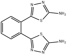 5-[2-(5-amino-1,3,4-thiadiazol-2-yl)phenyl]-1,3,4-thiadiazol-2-amine Structure