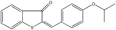 2-(4-isopropoxybenzylidene)-1-benzothiophen-3(2H)-one Structure