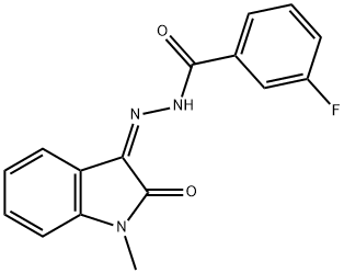 1351404-70-0 3-fluoro-N'-(1-methyl-2-oxo-1,2-dihydro-3H-indol-3-ylidene)benzohydrazide