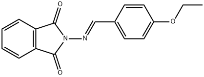 2-[(4-ethoxybenzylidene)amino]-1H-isoindole-1,3(2H)-dione 结构式