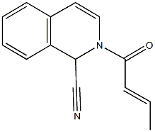 2-(2-butenoyl)-1,2-dihydro-1-isoquinolinecarbonitrile|