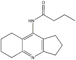 N-(2,3,5,6,7,8-hexahydro-1H-cyclopenta[b]quinolin-9-yl)butanamide,135492-52-3,结构式