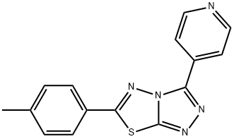 6-(4-methylphenyl)-3-(4-pyridinyl)[1,2,4]triazolo[3,4-b][1,3,4]thiadiazole Structure