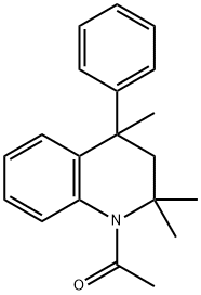 1-acetyl-2,2,4-trimethyl-4-phenyl-1,2,3,4-tetrahydroquinoline Structure