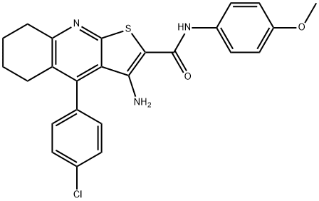 135747-45-4 3-amino-4-(4-chlorophenyl)-N-(4-methoxyphenyl)-5,6,7,8-tetrahydrothieno[2,3-b]quinoline-2-carboxamide