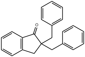 2,2-dibenzyl-1-indanone Structure