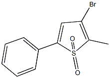 3-bromo-2-methyl-5-phenylthiophene 1,1-dioxide Structure