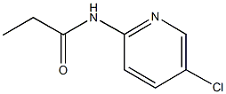 N-(5-氯吡啶-2-基)丙酰胺,13606-92-3,结构式