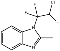 1-(2-chloro-1,1,2-trifluoroethyl)-2-methyl-1H-benzimidazole,13616-04-1,结构式