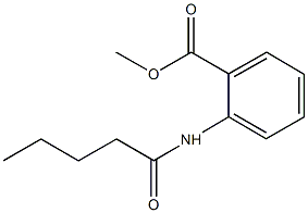 methyl2-(pentanoylamino)benzoate 化学構造式