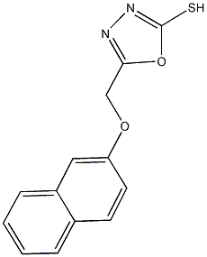 5-[(2-naphthyloxy)methyl]-1,3,4-oxadiazol-2-yl hydrosulfide,136414-04-5,结构式