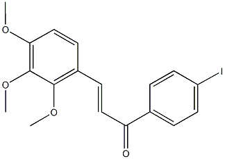 1-(4-iodophenyl)-3-(2,3,4-trimethoxyphenyl)-2-propen-1-one Structure