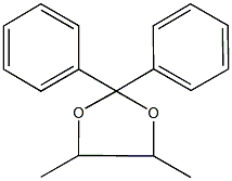 4,5-dimethyl-2,2-diphenyl-1,3-dioxolane 结构式